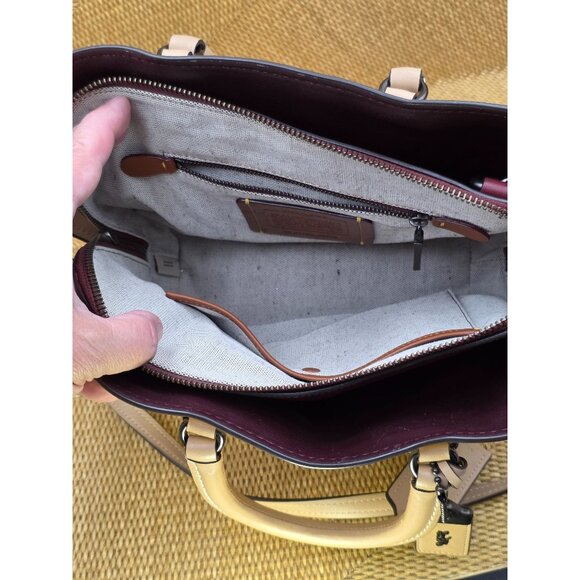 Coach 1941‎ Genuine Leather DAKOTAH Satchel Beechwood Shoulder Handbag Crossbody - Picture 7 of 16